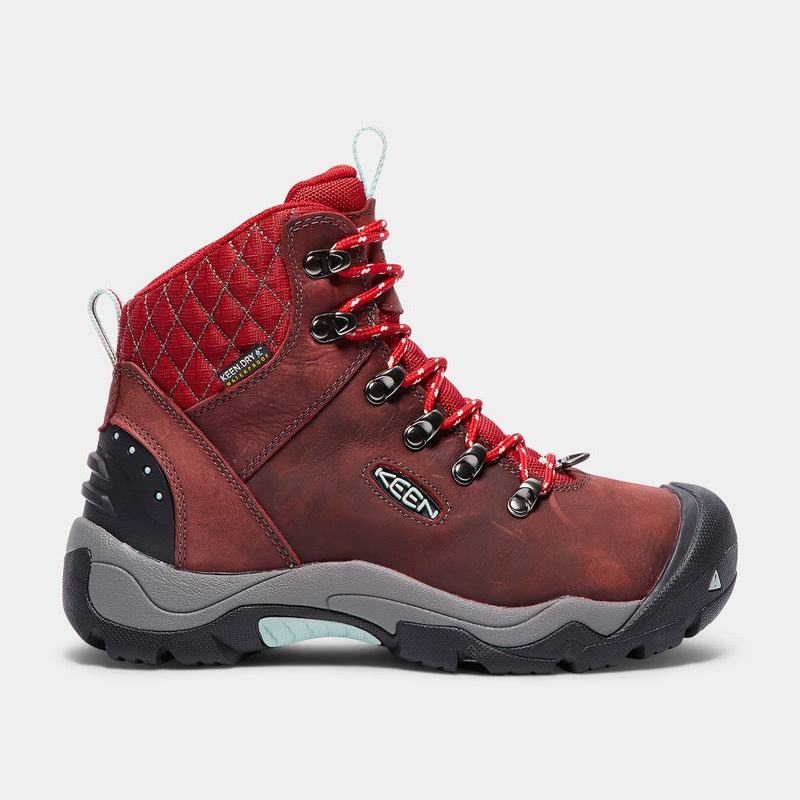 Keen Revel III Womens Hiking Boots Red Clearance (9057-UWPLV)